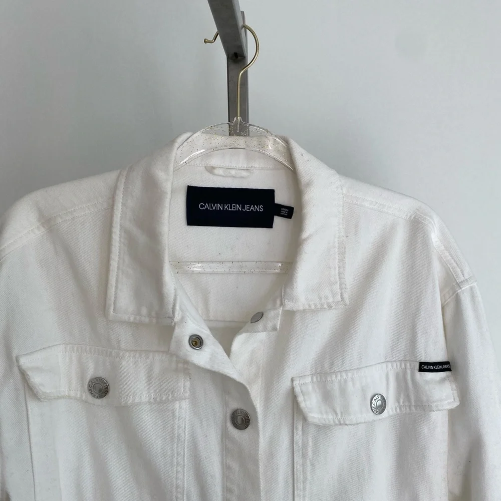 Calvin Klein white Jean jacket - Picture 2 of 5